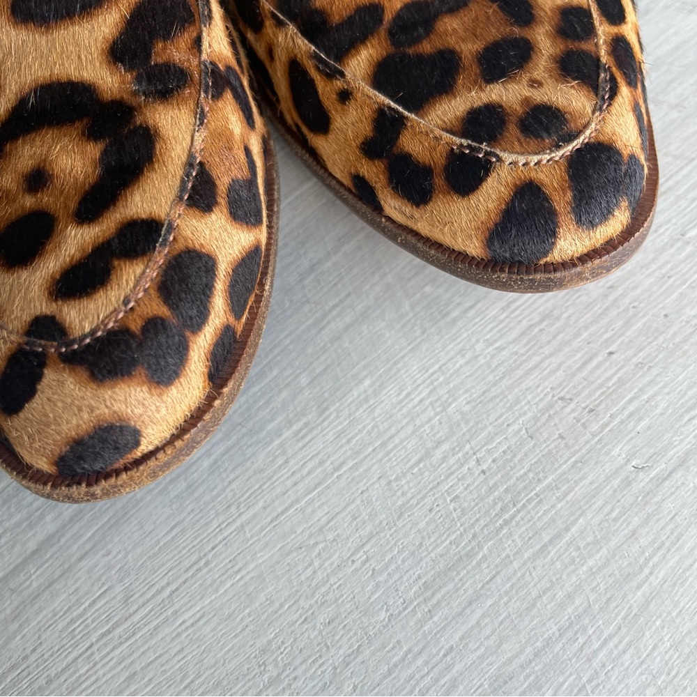 Madewell Shoes The Frances Loafer in Leopard Calf Hair 8.5 Hair On Hide EUC - Picture 8 of 10